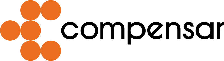 Logo Compensar — cliente de Aseos La Perfección en sector Caja de compensación