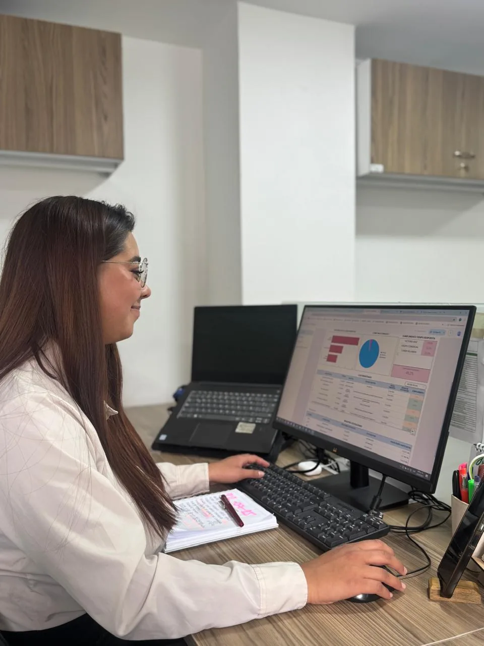 Equipo administrativo de Aseos La Perfección