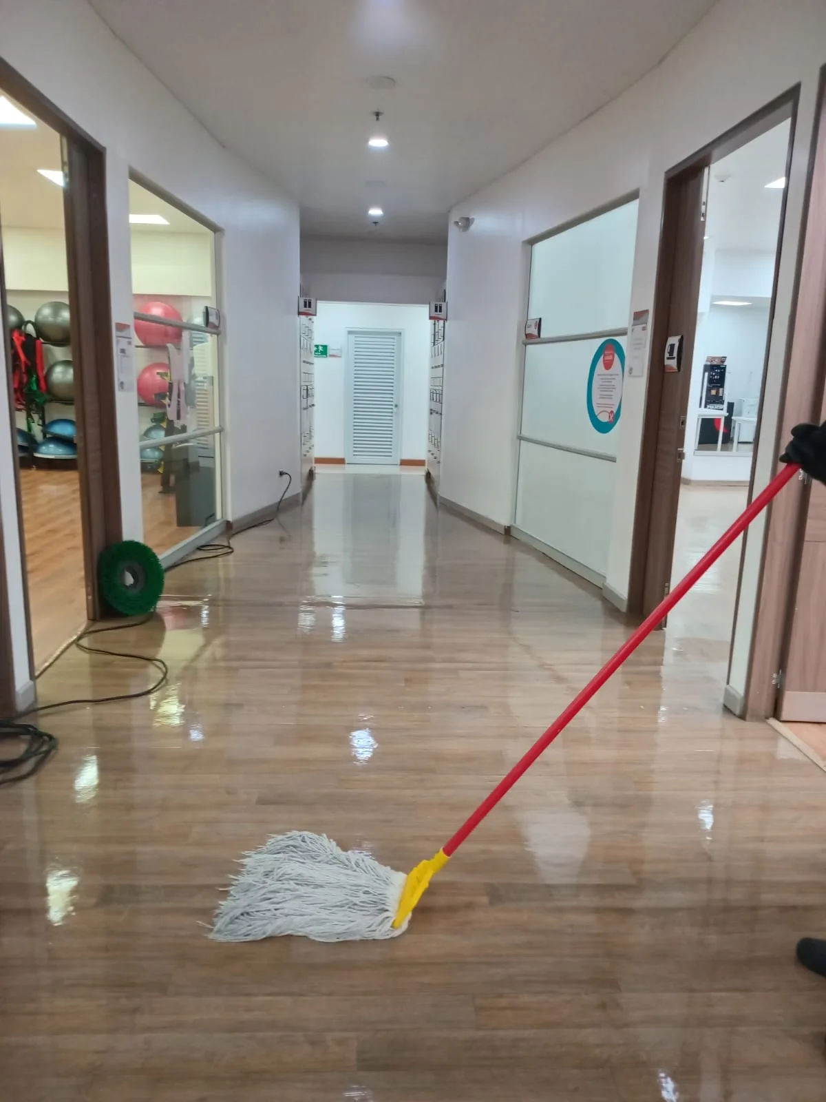 Aseo en área asistencial